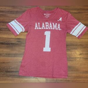 Colosseum Women's University Of Alabama Tee Crimson with White Stripes